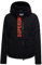 Superdry Ultimate Windcheater A2-Famille du Vent, Jet Black/Fiery Coral, XS Femme