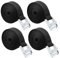Spanngurte 2m Zurrgurt 4 pcs Spanngurt mit Klemmschloss Schwarz Befestigungsgurte Spanngurt Fahrradträger für Auto, Fahrrad, Sackkarre, Motorrad, Gepäck Belastbar bis 250 kg