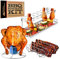 Modern Innovations Grillroste, Hähnchenschenkel und Drumstick Halter, Beer Butt Hähnchenbräter Ständer, BBQ Rib Smoke Rack, Räucherzubehör für Smoker und Grillen Geschenkset