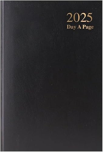 A5 2026 Page A Day Desk Diary Hard Backed Include Calendar Year, Daily Diary, Journal and Planner for business, office and personal Use