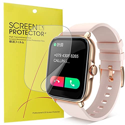 Blueshaweu Schutzfolie Kompatibel für Zero-G Roadster 1.7 Smartwatch, HD klar Flexible TPU Displayschutzfolie für Zero-G Roadster Y20 GT Smartwatch (6 Pack)