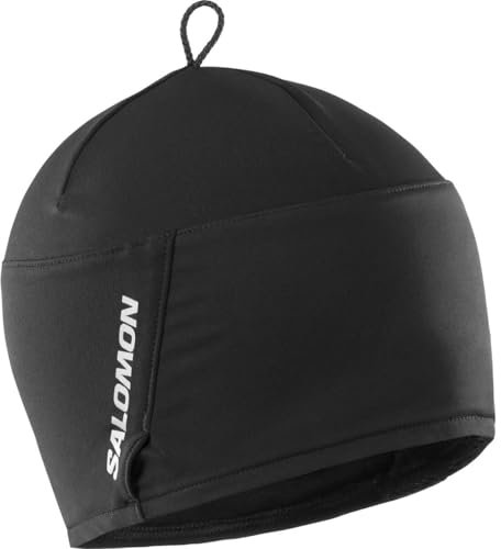 Salomon Active, Bonnet Unisexe, Idéal pour le Ski, le Snowboard, la Randonnée et la Course à Pied, Noir, Taille Unique