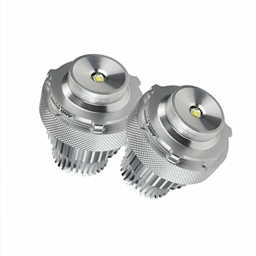 Baceyong 2PCS angel eye loop bombilla, 10W LED ángel ojo faro sin error 6000K xenón blanco, para 5 serie E60 E61 LCI LED, OEM 63127187952