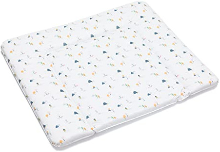 Fillikid Wickelauflage Softy Large 75x85 cm (Häuschen Weiß)