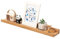 TREOAKWIS Schweberegal Wandregal, Regalbrett Holz Wandboard Eiche Massiv Bilderleiste Bücherregal Kinder Wand für Wohnzimmer, Kinderzimmer, Schlafzimmer, Büro (Natürlich, 90 x 15 cm)