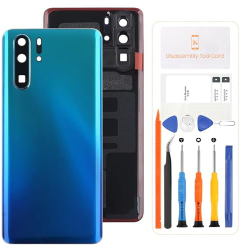 SRJTEK Coque arrière pour Huawei P30 Pro VOG-L29 - Couvercle de batterie et objectif d'appareil photo (Aurora)