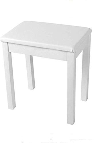 Klavierhocker, elektrischer Klavierhocker, langlebige Klavierbank, Klavierhocker, elektronische Klavierbank, digitaler Hocker aus reinem Massivholz und Leder (weiß)