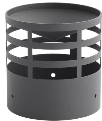 SYSTERM Abgasableitungssystem Ø 80 mm für Kaminen oder Pelletheizgeräten, alle Elemente der Schornsteinanlage an einem Ort (Dachhaube)