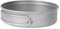 SILVERANT Camping Plate Titanium Pan Dish Plate with Handle & Mesh Bag, Large Reuseable Ultralight Dinner Plate for Camping Outdoors Backpacking (450ML)