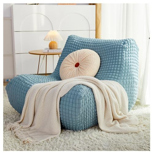 BNZCZY Nordic Couch Cover,Individual Couch Protector,360 ° Parcel Sofa Slipcovers,All -Inclusive Elastic Set,Four Seasons Common(Color:Haze Blue-Bubble Gauze)