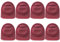 Qiebenav High Quality Silicone Bottle Stopper Replacement 8 Pack Water Stoppers Food Grade BPA Easy Clean Reusable Leakproof for Owala Red
