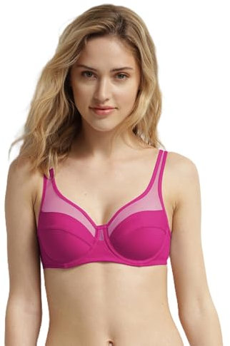 DIM avec Armatures Generous Classique x1 Soutien-Gorge, Rose Pétillant, 90D Femme