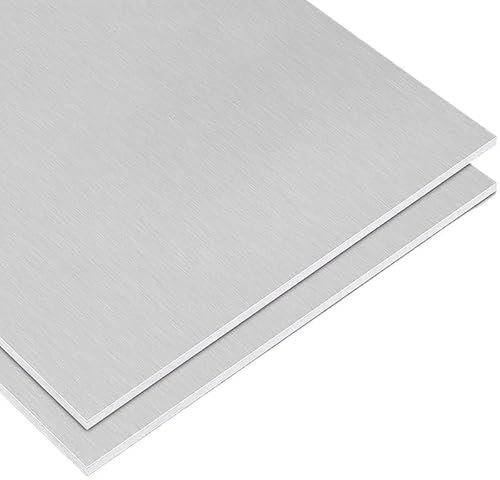 Placa cuadrada de aluminio 6061, hoja plana de aluminio, marco de bricolaje, espesor de placa de Metal de 0,8/1/2/3/5/8-15mm de ancho, 100~300mm, 1 ud. (Size : 200x200mm 8mm 1Pcs)