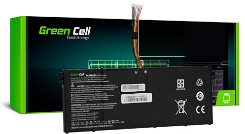 Green Cell Laptop Akku für Acer Aspire 3 A315 ES1 CB3 CB5 2519 A315-23 A315-55G ES1-111M ES1-331 ES1-531 ES1-533 ES1-571 / AC14B13J AC14B13K (3600mAh 11.4V Schwarz)