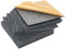 Akustikplatten Selbstklebend,12 Stück Hohe Dichte Schallabsorber, Schalldämmung Wand, Akustikschaumstoff-Matten, Akustikpaneele für Decken, 30*30*0.9cm (Dunkelgrau)