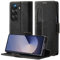Focusor Funda para Samsung Galaxy Z Fold 6 de Piel con Soporte para S Pen, [Piel Premium][Tarjeta] Samsung Z Fold6 Funda Plegable Flip Case Cover Resistente a los Golpes Funda para Z Fold 6,Negro