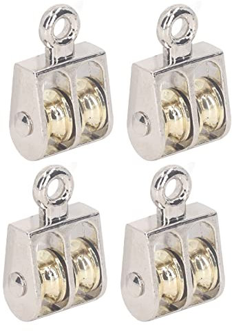 Doppelter Flaschenzug, Kranheberolle, Doppelrollenrolle, 100 Kg/220 Lb, Traglast, Zinklegierung, Robust, Zum Heben