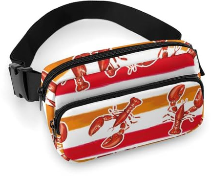 Bauchtaschen für Damen – rote Hummer-Gürteltasche, Crossbody-Tasche für Damen, modische Hüfttaschen