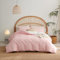 Nayoroom Bettwäsche 135x200 Rosa mit Weiß Stockholm Style Bettbezug Set 2 Teilig Altrosa Aesthetic Mädchen Pink Weich Renforce Microfasr Wendebettwäsche mit Reißverschluss und Kissenbezug 80x80 cm