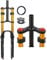 ERSINIAN Mountain Bike Front Suspension Fork 26 27.5 29 Inch Disc Brake Air Down Hill Fork 1-1/8 Straight 1-1/2 Tapered mountain bike Triple Tree Bike Fork Travel 135mm Quick Release 2440g