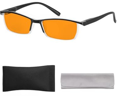 VUEECLAT Blue Light Blocking Glasses | Max Protection Gaming & Computer Glasses | Reduce Eye Strain & Improve Sleep, Nero, m