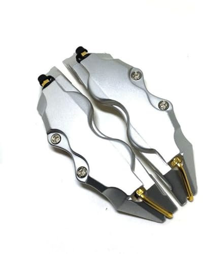 ZcsfcpA Car Caliper Covers,Disc Brake Caliper Protectors,Auto Wheel Parts,for Mercedes-Benz C-Class C200L/C260L/E-Class,A-Large Silver