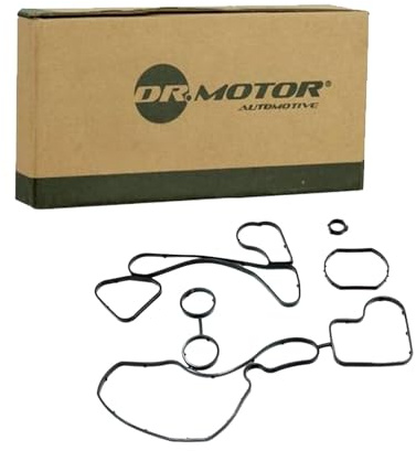 DR.MOTOR AUTOMOTIVE DRM02835S Ölkühler-Dichtung Kompatibel mit AUDI A4 Avant 8K5, B8 059117070 95810717620 059117070A