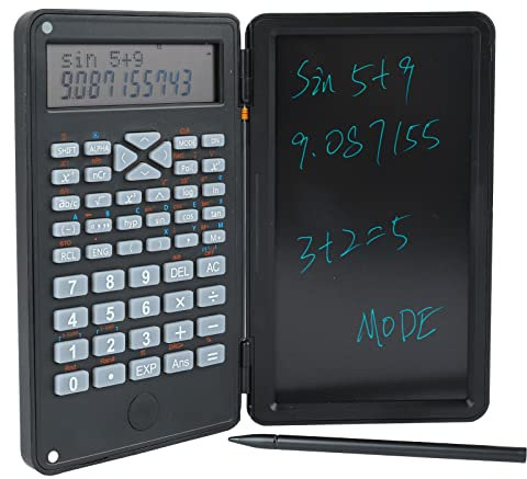 Ausla Scientific Calculator with Notepad, LCD Display 240 Functions 10 Digits Scientific Calculator with 6 Inch Writing Tablet for Students, Physics, Engineering