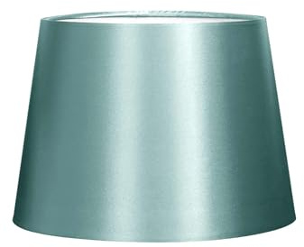 VOLTICO Satin Table Lamp Shade Classic Decorative Lampshade with Adjustable Fitting for Living Room & Bedroom (1, Green)