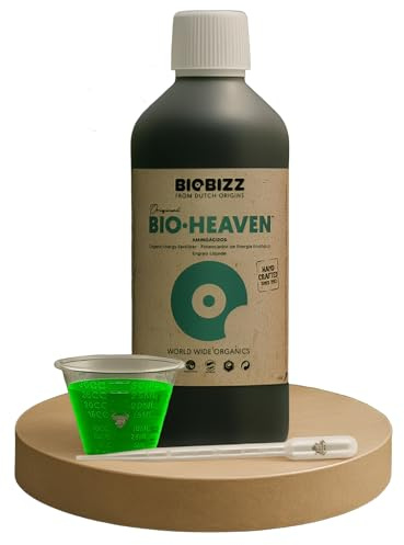 Biobizz Heaven 1L mit Pipette und Messbecher – organischer Pflanzenbooster für maximale Nährstoffaufnahme Blumendünger flüssig