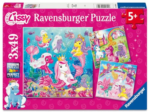 Ravensburger Kinderpuzzle 12004354 - Lissy Pony Zauberhafte Welten - wunderschönes Einhorn-Puzzle für Kinder ab 5 Jahren