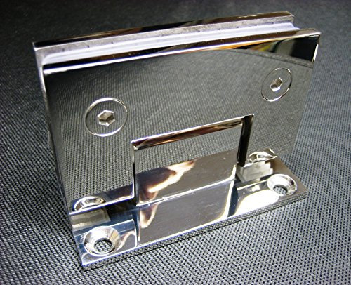 Scharnier Verbindung 90° V2A Edelstahl hochglanz poliert Duschtür