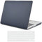 TECOOL Cover compatibile con MacBook Pro 15 Pollici Retina 2015 2014 2013 2012 (A1398), Custodia Rigida Protettiva Sottile in Plastica e Copritastiera UE, Grigio-Nero