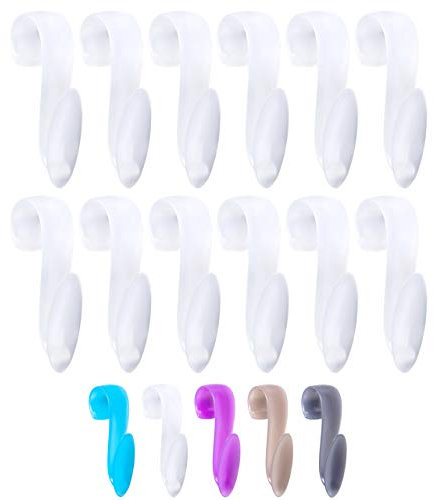 Wellgro 12 ganci per termosifoni, Made in Germany, ganci per asciugamano, ganci per termosifoni, colore a scelta, bianco