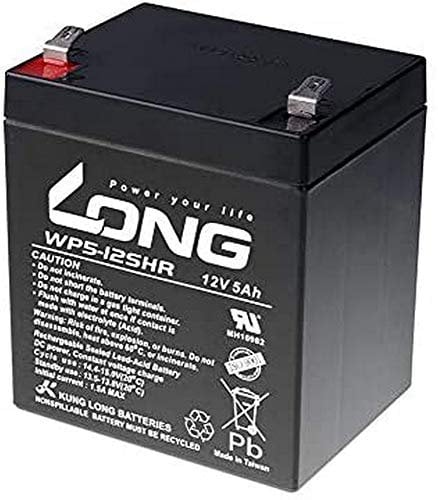 LONG PBLO-12V005-F2AH 12V 5Ah Lead-Acid Battery High Rate (WP5-12SHR F2)