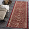 Carpeto Rugs Blumen Teppich Läufer Flur - Orientalisch Teppichläufer - Kurzflor, Weich - Flurläufer für Wohnzimmer, Schlafzimmer - Teppiche - Meterware - Burgund Rot - 100 x 300 cm