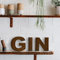 FH Metallbuchstaben Gin 40cm lang 15cm hoch Rostoptik FalkonHome