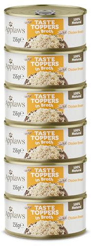 Applaws 100% Natural Dog Food, Chicken in Broth, 156 g Tin (Pack of 6 Tins)
