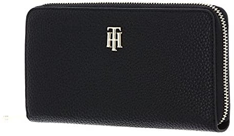 Tommy Hilfiger Damen Tasche Geldbörse Portemonnaies Essence Large Geldbörse Uni Essence Large Portemonnaie geldbörse Damen blau