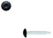 Vis penture autoperceuses 4,8x25 mm RAL 7016 gris anthracite zinguées par 50