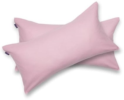 BRIELLE Kissenbezüge aus 100% Baumwolle 40 x 80 cm, Rosa - 2er Set - Biber Baumwoll-Kissenbezüge mit verdecktem Reißverschluss, superweich und pflegeleicht