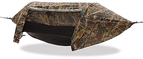 DUNAKE Tragbare Camping Hängematte, wasserdichte Hängematte mit Moskitonetz und Regenfliege, 3-in-1 Leichtes Hängemattenzelt, für Reisen Picknick Wandern (Color : B, Size : 270x140cm)