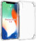 HUANGTAOLI Case Compatible with iPhone X, Slim Soft TPU Shockproof Anti-Scratch Phone Case Cover with Reinforced Corner Bumper Transparent