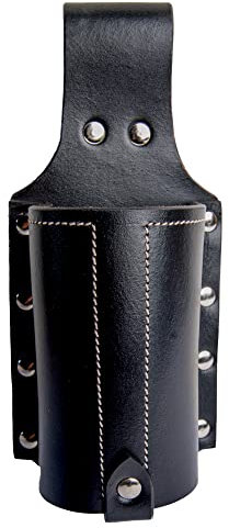 Hulara Bierholster aus Vollnarbenleder, kleines Flaschenholster für Herren, Cowboy-Bierhalter für Reisen/Outdoor, Bierholstergürtel