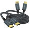 Twozoh Cable HDMI 4K 1M 2 Unidades, Cable HDMI trenzado de nailon a HDMI soporte 18Gbps 3D/4K@60Hz/2160P/1080P