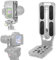 REYGEAK Piastra a Sgancio Rapido Staffa a Forma L per Riprese Verticali con Vite 1/4” Arca-Swiss, Compatibile con DJI Osmo Ronin Reflex Digitali Canon Nikon Sony FUJIFILM Leica (Argento)