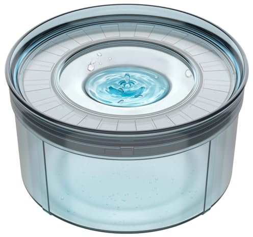 Techphardo 3.8L Dog Water Bowl No Spill Large Capacity BPA Free Splash & Dig Proof with Non-Slip Base for Messy Drinkers