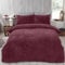 Brentfords King Size Duvet Cover Winter Bedding Red, Teddy Fleece King Size Duvet Quilt Covers Super Soft Bear Fleece Luxury King Duvet Bed Set with Pillowcases, Burgundy