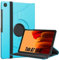 World biz Funda giratoria de 360° para Galaxy Tab A7 de 10.4 pulgadas 2022 2020 (SM-T500/ T503/ T505/ T507/T509), funda de rotación delgada con carcasa trasera rígida de PC, función de encendido y