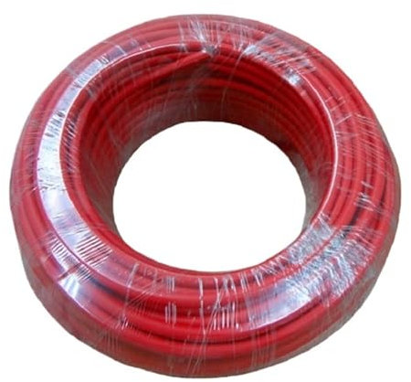 100 Meter/Rolle 4 mm2 (12 AWG) Solarkabel, rot oder schwarz, PV-Kabel, Draht, Kupferleiter, XLPE-Mantel, TÜV-Zertifizierung (Color : Red)